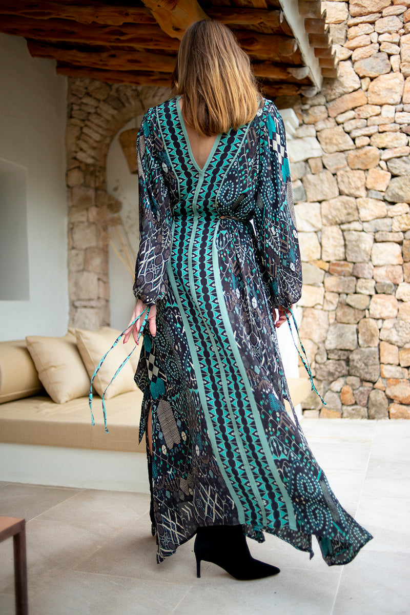 Athena Long Flowy Dress Resort Laxury Wear