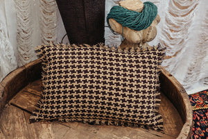 Brown Rectangle Cushion Cover