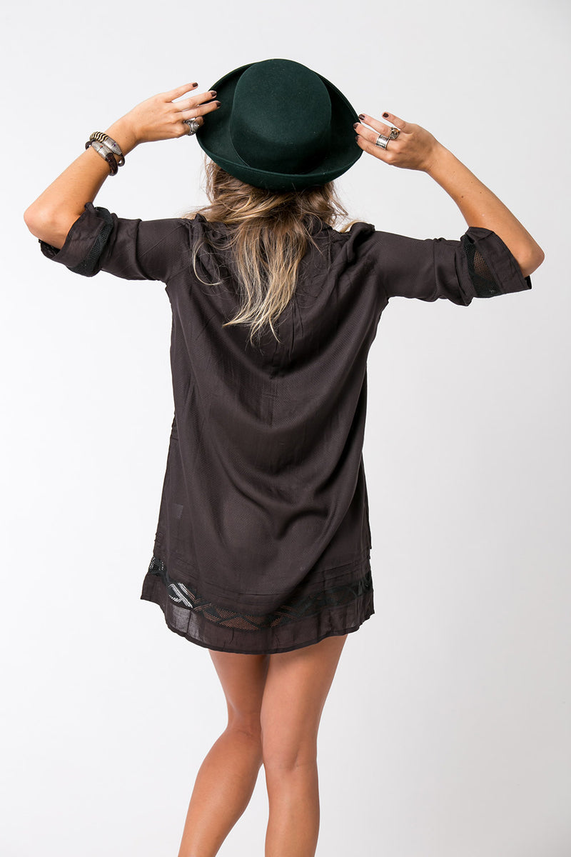 Mila Dress Black Short 