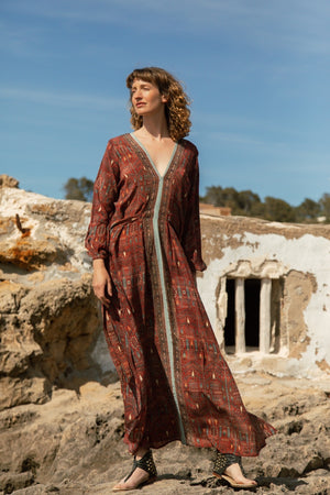 ATHENA DRESS GARNET