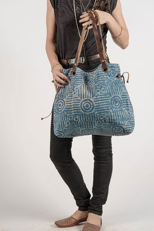 Spell Tote Shoulder Bag Indigo 
