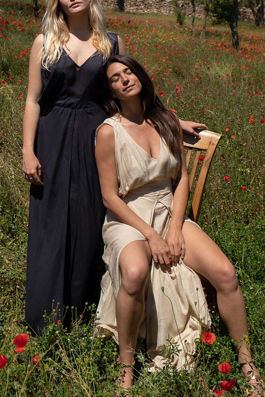 Kate Dress Sand Long Dress Hemp
