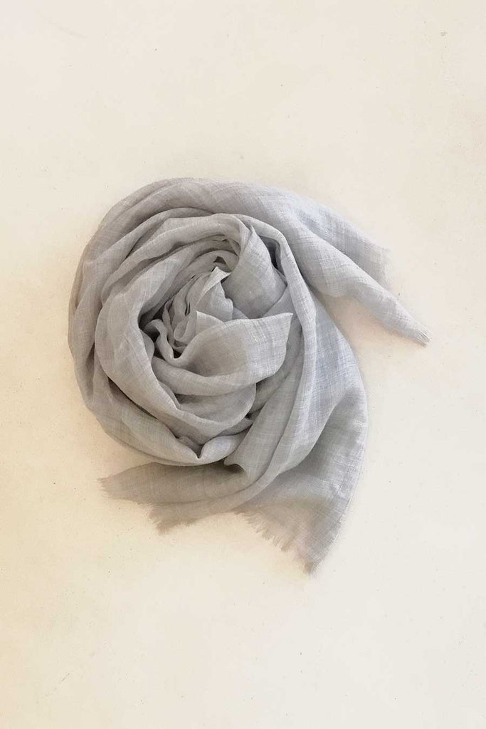 Light Grey Lightweight Scarf for Men and Women