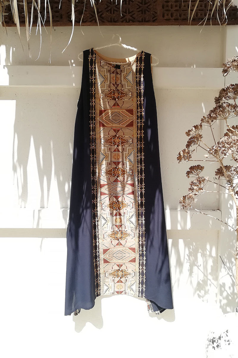 Crepe Silk Modern Boho Long Dress