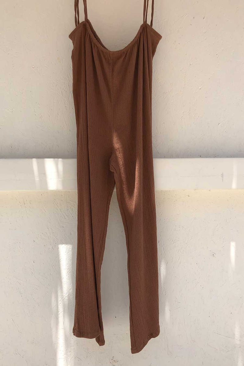 Suspender-Cotton-Brown-Jumpsuit