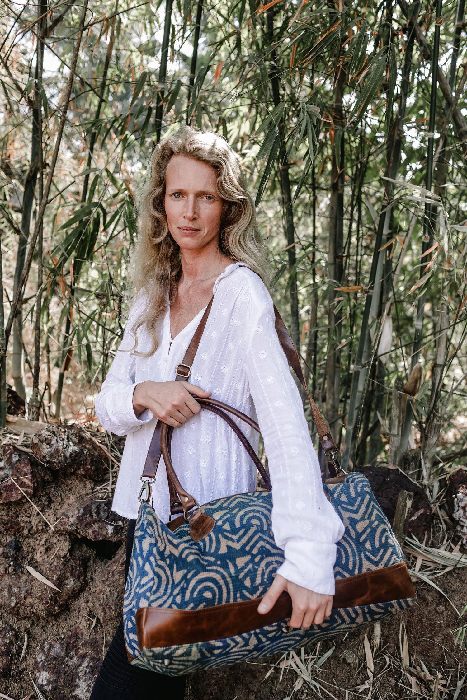 Indigo weekender bag Clearance